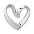 thumbnail image 1 of FB Jewels 14K White Gold Mini Heart High Polish and Open Pendant Slide, 1 of 1