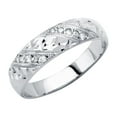 thumbnail image 1 of FB Jewels 14K White Gold Ring Mens Cubic Zirconia CZ Anniversary Wedding Band / Trio Set Size 10, 1 of 1