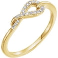 thumbnail image 1 of FB Jewels 14K Yellow Gold 1/10 CTW Diamond Knot Ring Size 7, 1 of 2