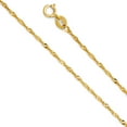 thumbnail image 1 of FB Jewels 14K Yellow Gold 1.2MM Singapore Chain Necklace - 16 Inches, 1 of 1
