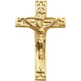 thumbnail image 1 of FB Jewels 14K Yellow Gold 20.00X12.00 mm Polished Crucifix Lapel Pin, 1 of 1