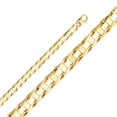 thumbnail image 1 of FB Jewels 14K Yellow Gold 7.9MM Handmade F Link Br Chain Necklace With Lobster Claw Clasp - 8.5 Inches, 1 of 1