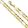 thumbnail image 1 of FB Jewels 14K Yellow Gold 8.6MM Figaro Concave Chain Necklace With Lobster Claw Clasp - 26 Inches, 1 of 1