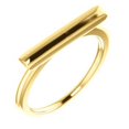 thumbnail image 1 of FB Jewels 14K Yellow Gold Bar Ring Size 7, 1 of 3