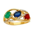 thumbnail image 1 of FB Jewels 14K Yellow Gold Color Simulated Gem Stone Fashion Anniversary Ring Size 10.5, 1 of 1
