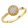 thumbnail image 1 of FB Jewels 14K Yellow Gold Cubic Zirconia CZ Fashion Anniversary Ring Size 10, 1 of 1