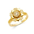 thumbnail image 1 of FB Jewels 14K Yellow Gold Cubic Zirconia CZ Fashion Anniversary Ring Size 12, 1 of 1