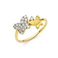 thumbnail image 1 of FB Jewels 14K Yellow Gold Cubic Zirconia CZ Fashion Anniversary Ring Size 5.5, 1 of 1