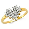 thumbnail image 1 of FB Jewels 14K Yellow Gold Cubic Zirconia CZ Fashion Anniversary Ring Size 5.5, 1 of 1