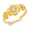 thumbnail image 1 of FB Jewels 14K Yellow Gold Cubic Zirconia CZ Fashion Anniversary Ring Size 5.5, 1 of 1
