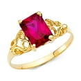 thumbnail image 1 of FB Jewels 14K Yellow Gold Cubic Zirconia CZ Fashion Anniversary Ring Size 5, 1 of 1