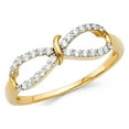 thumbnail image 1 of FB Jewels 14K Yellow Gold Cubic Zirconia CZ Fashion Anniversary Ring Size 6, 1 of 1