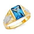 thumbnail image 1 of FB Jewels 14K Yellow Gold Cubic Zirconia CZ Fashion Anniversary Ring Size 7.5, 1 of 1