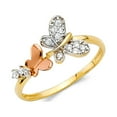 thumbnail image 1 of FB Jewels 14K Yellow Gold Cubic Zirconia CZ Fashion Anniversary Ring Size 8, 1 of 1