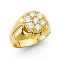 thumbnail image 1 of FB Jewels 14K Yellow Gold Cubic Zirconia CZ Mens Fashion Anniversary Ring Size 5.5, 1 of 1