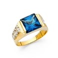 thumbnail image 1 of FB Jewels 14K Yellow Gold Cubic Zirconia CZ Mens Fashion Anniversary Ring Size 7.5, 1 of 1