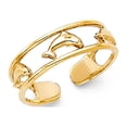 thumbnail image 1 of FB Jewels 14K Yellow Gold Dolphin Toe Ring Size 10, 1 of 1