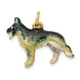 thumbnail image 1 of FB Jewels 14K Yellow Gold Enameled Medium German Shepherd Charm, 1 of 4