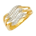 thumbnail image 1 of FB Jewels 14K Yellow Gold Fashion Anniversary Cubic Zirconia CZ Ring Size 10.5, 1 of 1