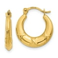 thumbnail image 1 of FB Jewels 14K Yellow Gold Hollow X Hoop Earrings, 1 of 3