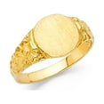 thumbnail image 1 of FB Jewels 14K Yellow Gold Junior Engravable Signet Ring Size 5.5, 1 of 1