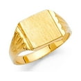 thumbnail image 1 of FB Jewels 14K Yellow Gold Junior Engravable Signet Ring Size 5, 1 of 1