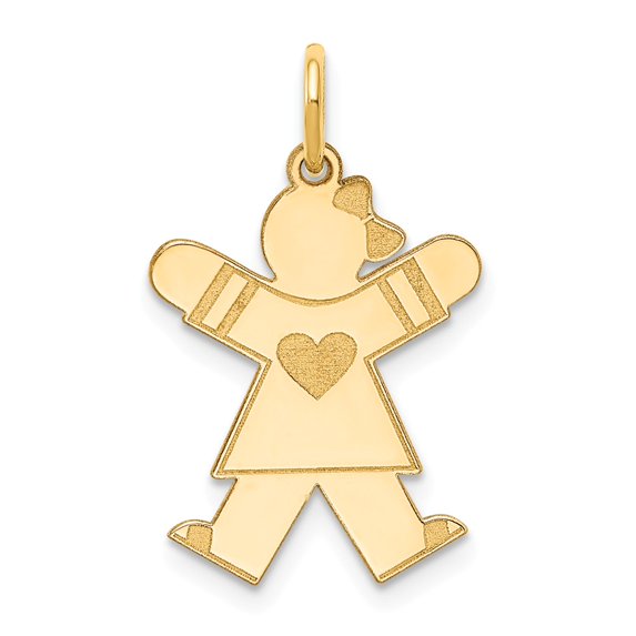 FB Jewels 14K Yellow Gold Kid Charm
