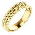 thumbnail image 1 of FB Jewels 14K Yellow Gold Layered Stacked Rope Wedding Ring Band Size 6, 1 of 3