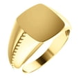 thumbnail image 1 of FB Jewels 14K Yellow Gold Men's Signet Rope Ring, 1 of 3
