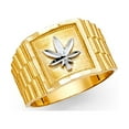 thumbnail image 1 of FB Jewels 14K Yellow Gold Mens Fashion Anniversary Ring Size 7, 1 of 1