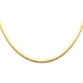 thumbnail image 1 of FB Jewels 14K Yellow Gold Reversible Omega 4mm Chain Necklace 16 Inches, 1 of 1