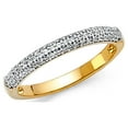 thumbnail image 1 of FB Jewels 14K Yellow Gold Ring Cubic Zirconia CZ Anniversary Wedding Band Size 11, 1 of 1