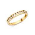 thumbnail image 1 of FB Jewels 14K Yellow Gold Ring Cubic Zirconia CZ Anniversary Wedding Band Size 12, 1 of 1