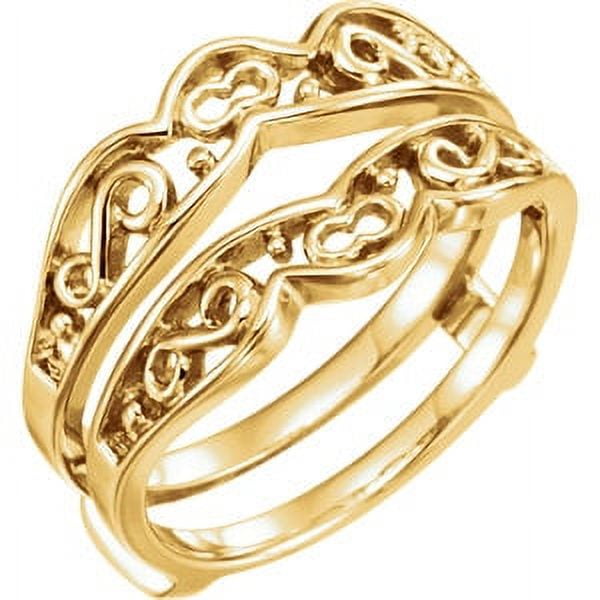 Yellow Gold Diamond Ring Guard – Kent Jewelry