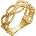 thumbnail image 1 of FB Jewels 14K Yellow Gold Rope Ring Size 7, 1 of 2