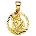 thumbnail image 1 of FB Jewels 14K Yellow Gold Saint Christopher Pendant 19mm X 12mm, 1 of 1