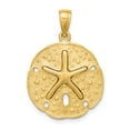 thumbnail image 1 of FB Jewels 14K Yellow Gold Sand Dollar with Dancing Starfish Center Pendant, 1 of 4