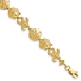 thumbnail image 1 of FB Jewels 14K Yellow Gold Seashell Theme Bracelet, 1 of 3