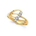 thumbnail image 1 of FB Jewels 14K Yellow Gold Semanario Cubic Zirconia CZ Ring Size 10.5, 1 of 1