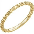 thumbnail image 1 of FB Jewels 14K Yellow Gold Stackable Rope Ring Size 7, 1 of 2