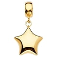 thumbnail image 1 of FB Jewels 14K Yellow Gold Star Charm For Mix&Match Bracelet Pendant 20mm X 10mm, 1 of 1
