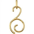 thumbnail image 1 of FB Jewels 14K Yellow Gold Swirl & Curl Pendant, 1 of 1