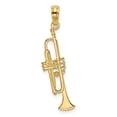 thumbnail image 1 of FB Jewels 14K Yellow Gold Trumpet High Polish Pendant, 1 of 4