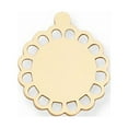 thumbnail image 1 of FB Jewels 14K Yellow Goldy Open Round Scalloped w/Eyelet Stamping, 1 of 1