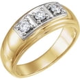 thumbnail image 1 of FB Jewels 14K Yellow and White Two Tone Gold 1/3 CTW Diamond Ring Size 11, 1 of 2