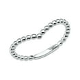 thumbnail image 1 of FB Jewels 14k Gold Round Cubic Zirconia White Ring V-Shape Stackable Band Size 5, 1 of 1