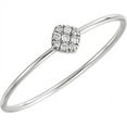 thumbnail image 1 of FB Jewels 14k White Gold 1/8 CTW Diamond Petite Square Ring Size 7, 1 of 1