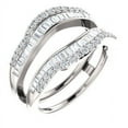 thumbnail image 1 of FB Jewels 14k White Gold 3/4 CTW Diamond Ring Guard Size 7, 1 of 3