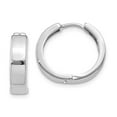thumbnail image 1 of FB Jewels 14k White Gold Hinged Hoop Earrings, 1 of 2