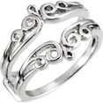 thumbnail image 1 of FB Jewels 14k White Gold Metal Ring Guard Size 6, 1 of 2